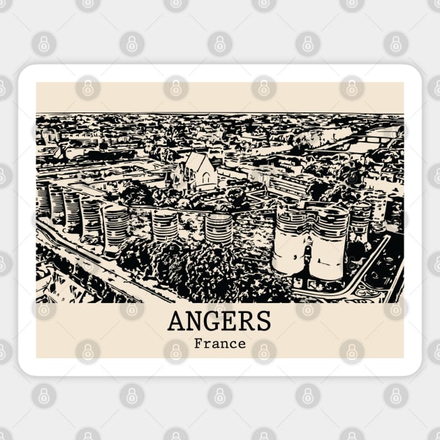 Angers - France Magnet by Lakeric